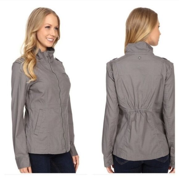 🔸️Prana Gray Mayve Zippered Front Utility Jacket Medium - Picture 2 of 13